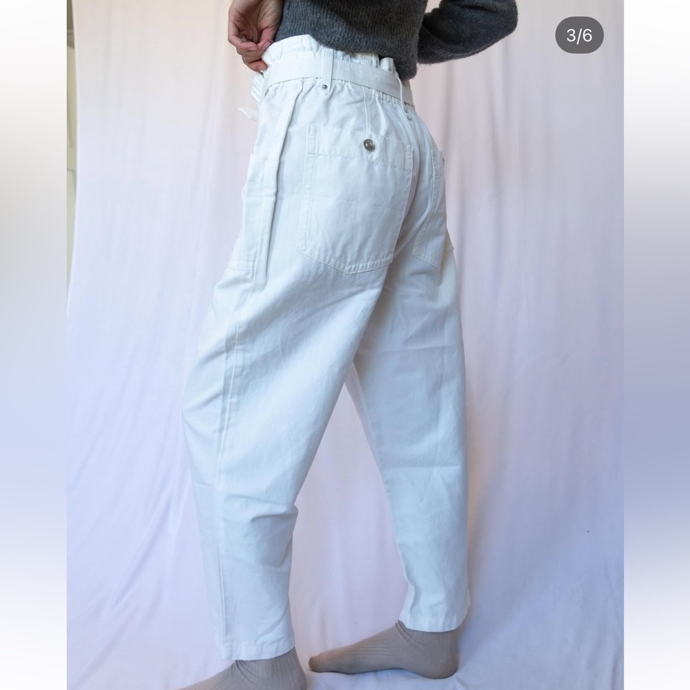 Banana Republic White Cargo Pants - Picture 3 of 6